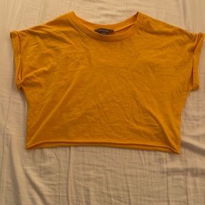 Yellow crop top